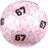 1PC Pink Butterflies Daisies Vintage Number Soccer Ball Size 5 Football Machine Sewn Indoor/Outdoor Universal Football Gift W54