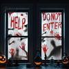 Bathroom Safe Halloween Decor Blood Window Stickers Clear Patterns Waterproof And Scratch-Resistant Clings Decals Removable Stickers for Home Living