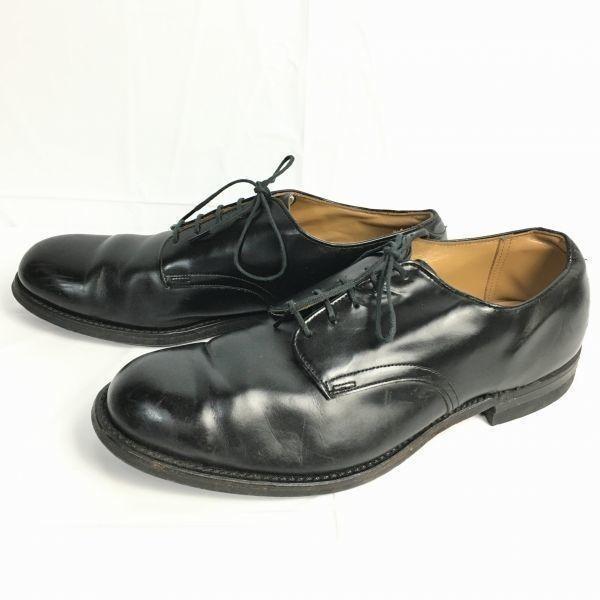 70s Vintage US NAVY Service Shoes D.J. LEAVENWORTH Black Size 10 (27.528.0cm) Men's Oxford Dress Shoes(USED)