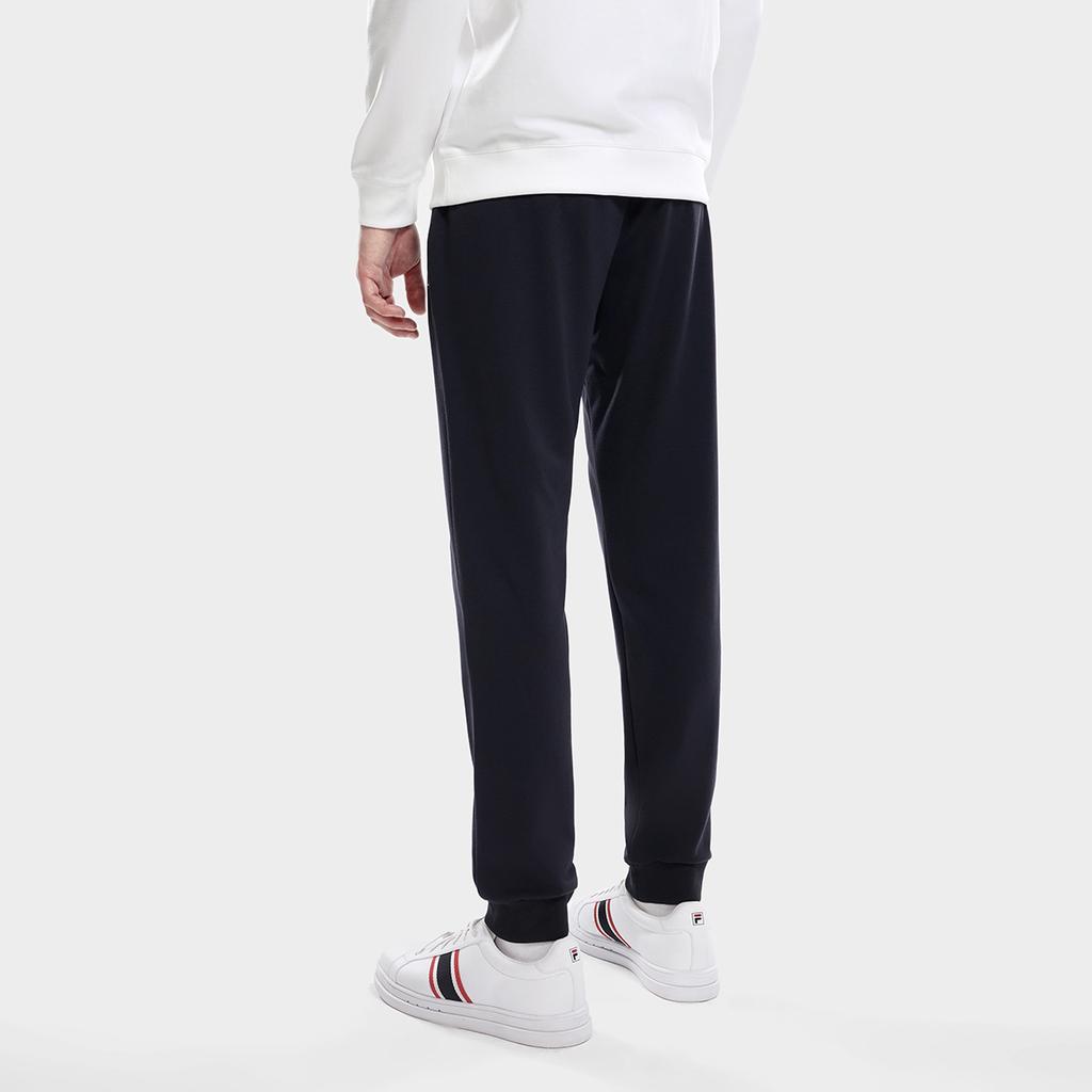 Fila 2023 Autumn New Knit Long Pants Basic Business Casual Commuter Cuffed Pants Men Bottoms Legendary-Blue F11M331605FNV