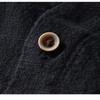 Chinese Style Long Sleeve Men Shirt Traditional Men Clothing Solid Color Stand Collar Cotton Linen Button Shirt Daily Casual Tops Big Pockets