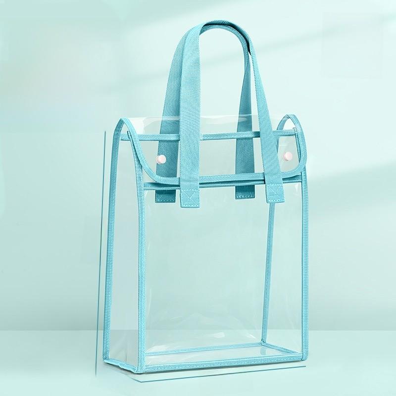 Transparente Exam-Handtasche mit dicken doppelten Schichten und wasserdichtem Reißverschluss für die Aufbewahrung von Studenten