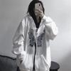 Felpa da cardigan da donna a metà lunghezza con cappuccio e zip, in velluto, vestibilità ampia versatile per autunno e inverno.