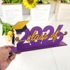 Graduation Decorations Class of 2026 Wood Table Centerpieces Congrats Grad Wooden Sign Graduation Table Toppers Gift