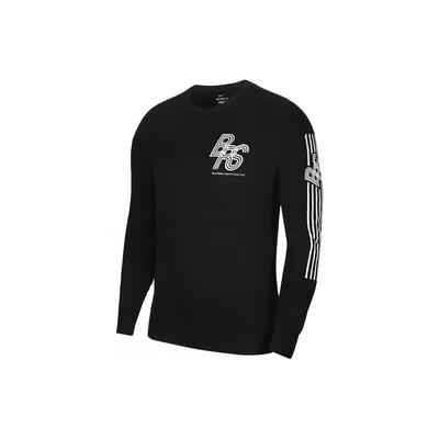 Maglietta a Maniche Lunghe da Running Stampata Dri-Fit Uomo Top Nera DH4345-010
