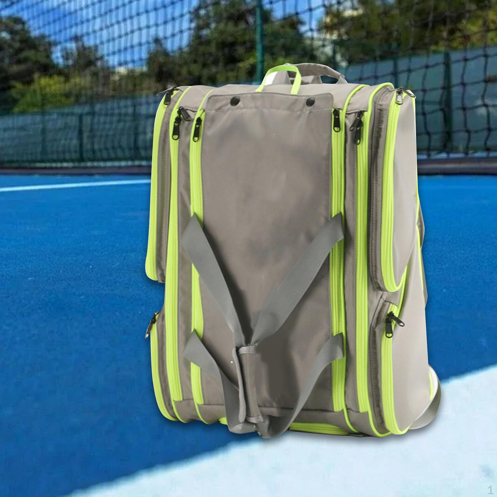

Рюкзак Pickleball Bag Duffle Daypack Регульована сумка для зберігання спортивного спорядження для Gray Green