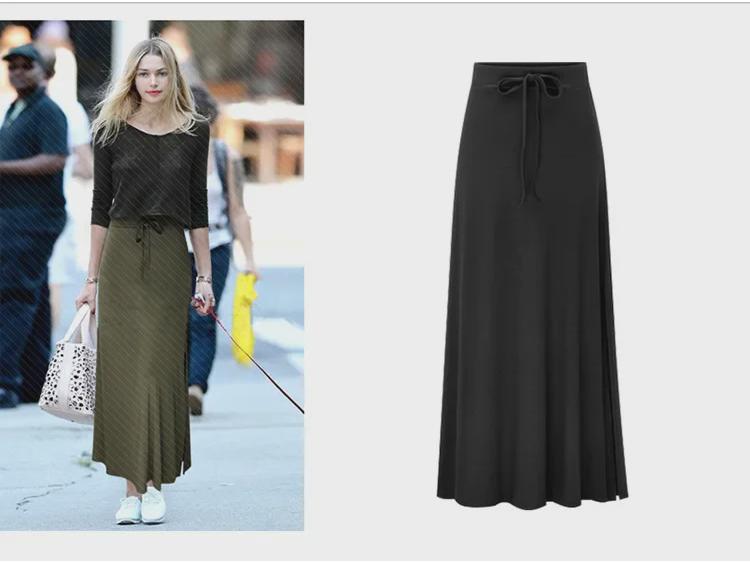 Hoge taille riem split rok - Koreaanse stijl slim fit voor vrouwen, halflang