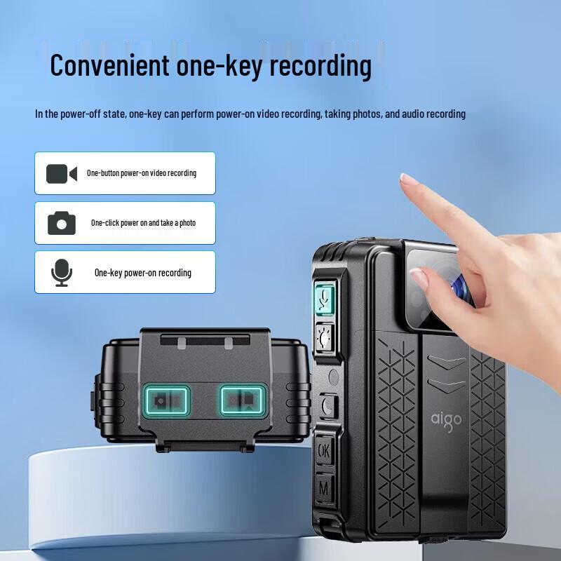 aigo T5P 4K Portable Body Camera with Night Vision