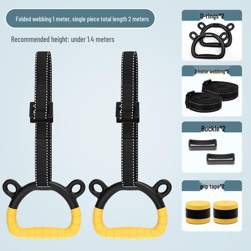Children's Gymnastic Rings for Indoor Training and Growth Aid