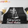 I Left My Heart In Saudi Arabia Ultra-Soft Blanket Quilt Winter Sofa Cover Bed Covers