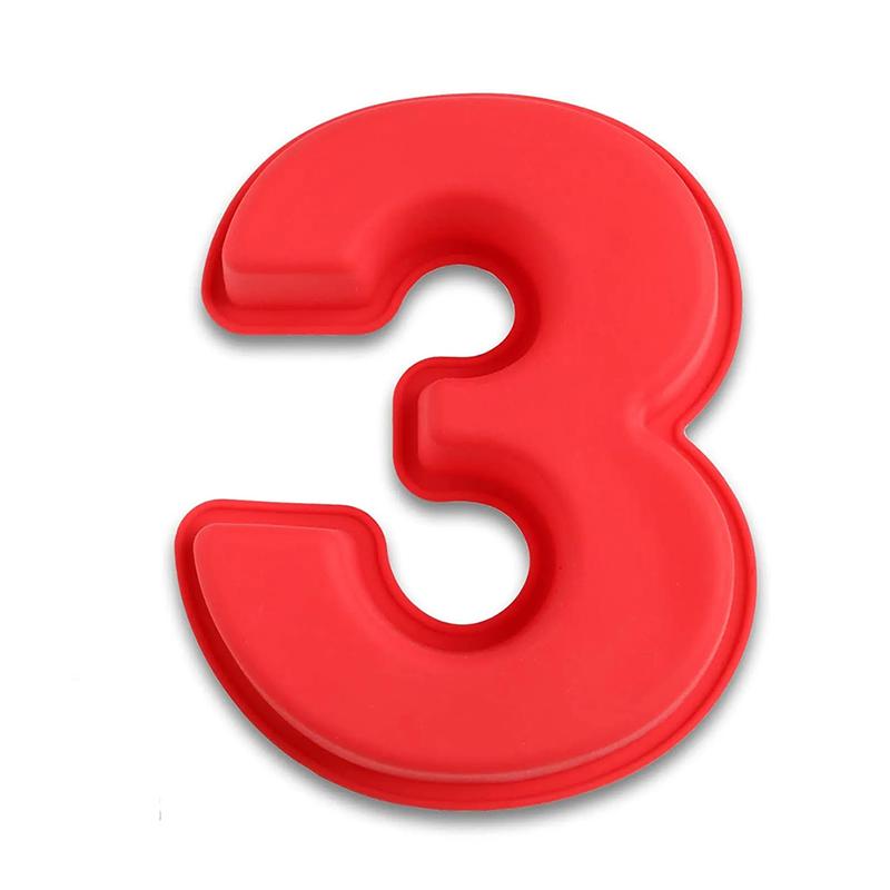 10 Inch 0-9 Numbers Shape Cake Mold DIY Cake Decoration Baking Mold for Birthday Festivals Anniversary Silicone Chocolate Molds