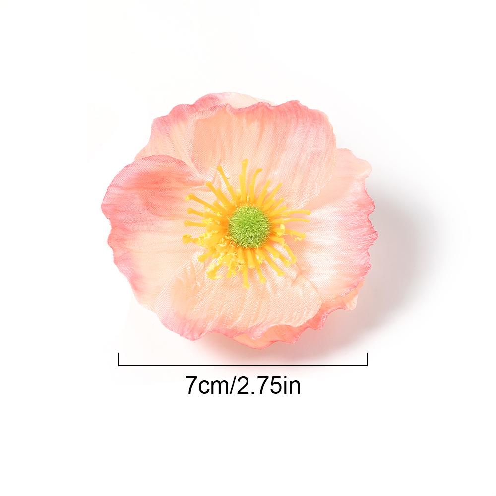 10 Stück Künstliche Blumenköpfe 7cm Kunstblumen für Heimdeko Garten Hochzeit Heiratsdekoration DIY Bastel Kranz Geschenk Ornament