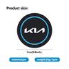 BXZE2 For KIA 2Pcs Car Coaster Water Cup Bottle Holder Mat Anti-slip Pad Rio K5 K2 Sportage Ceed Sorento Picanto Stinger Soul