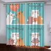 High-Density Blackout Curtains Cartoon Cat Animal Claws Series Digital Printing Blackout Curtains