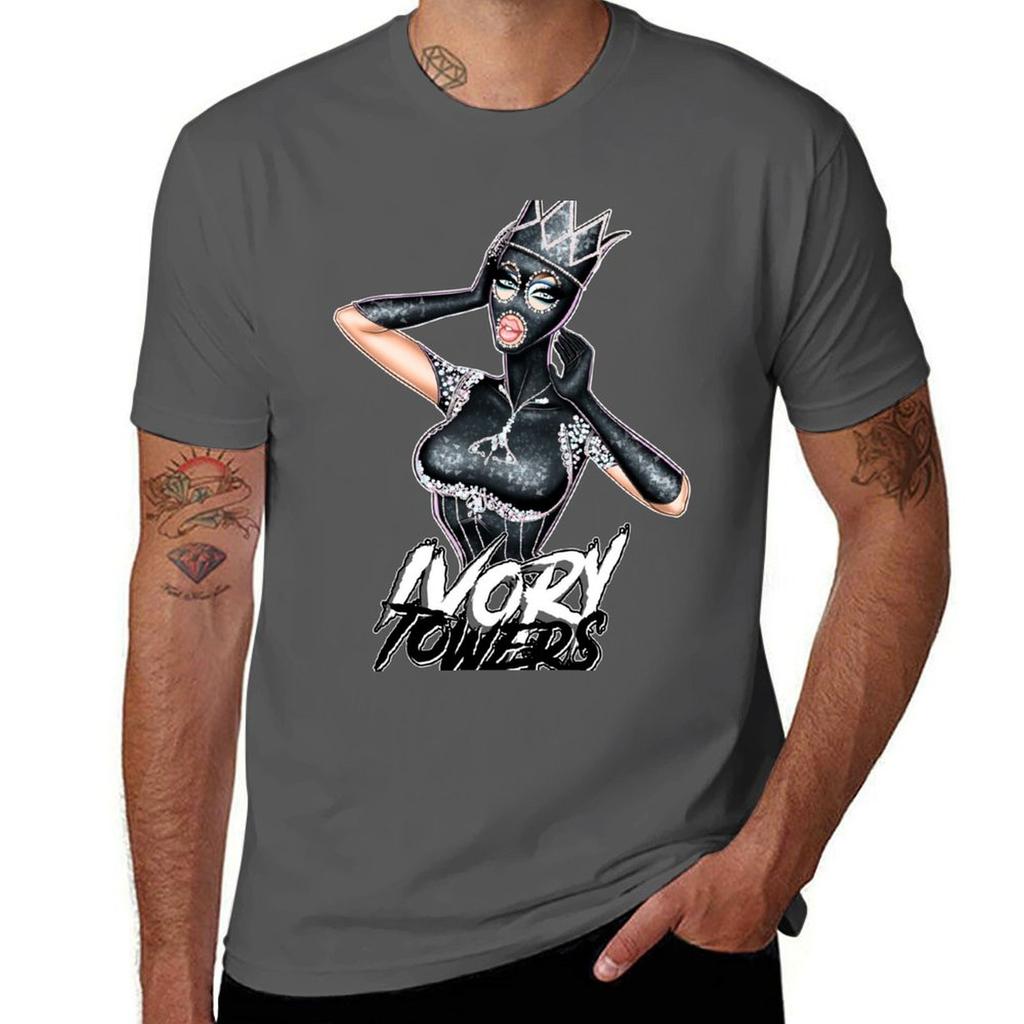 Ivory Towers Crowned Drag Queen Tshirt Moisture Wicking Athletic Tshirt