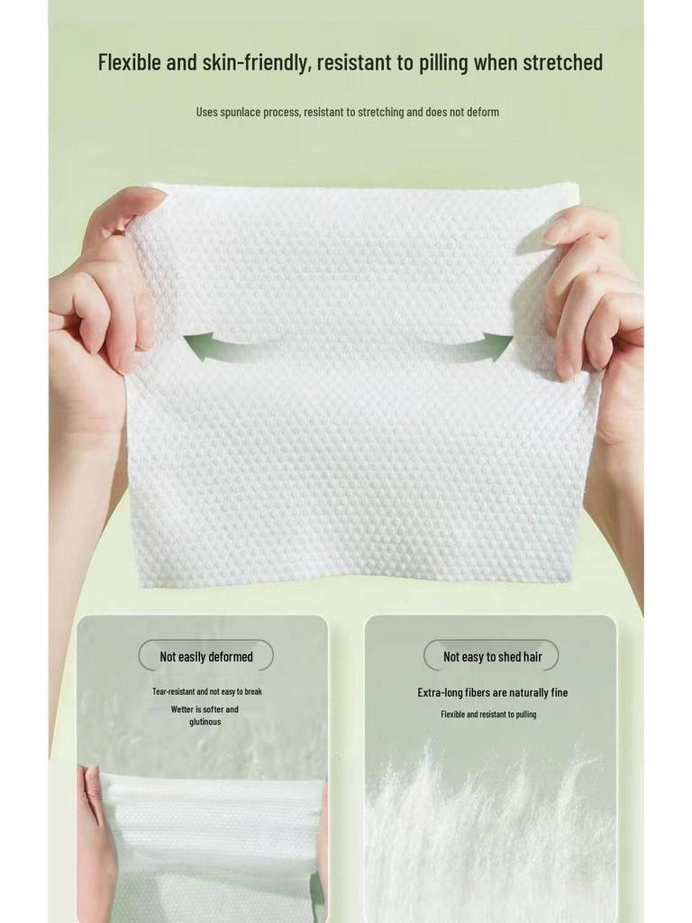 Ermutao Familienpackung Verdickte Einweg-Gesichtswaschtücher - Vergrößerte Größe, Originalprodukt