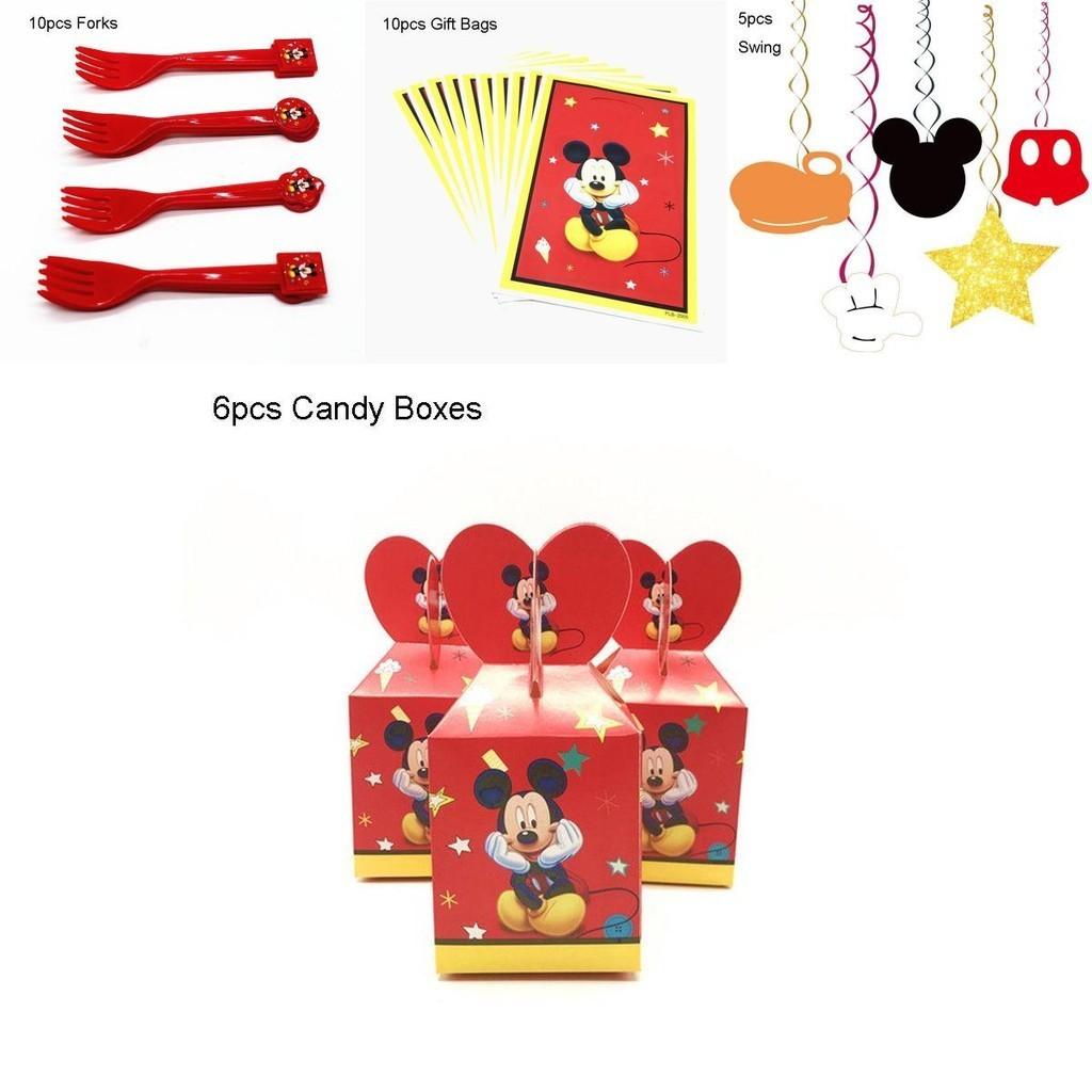 Párty potřeby s motivem Mickey Mouse pro veselé a slavnostní narozeninové oslavy