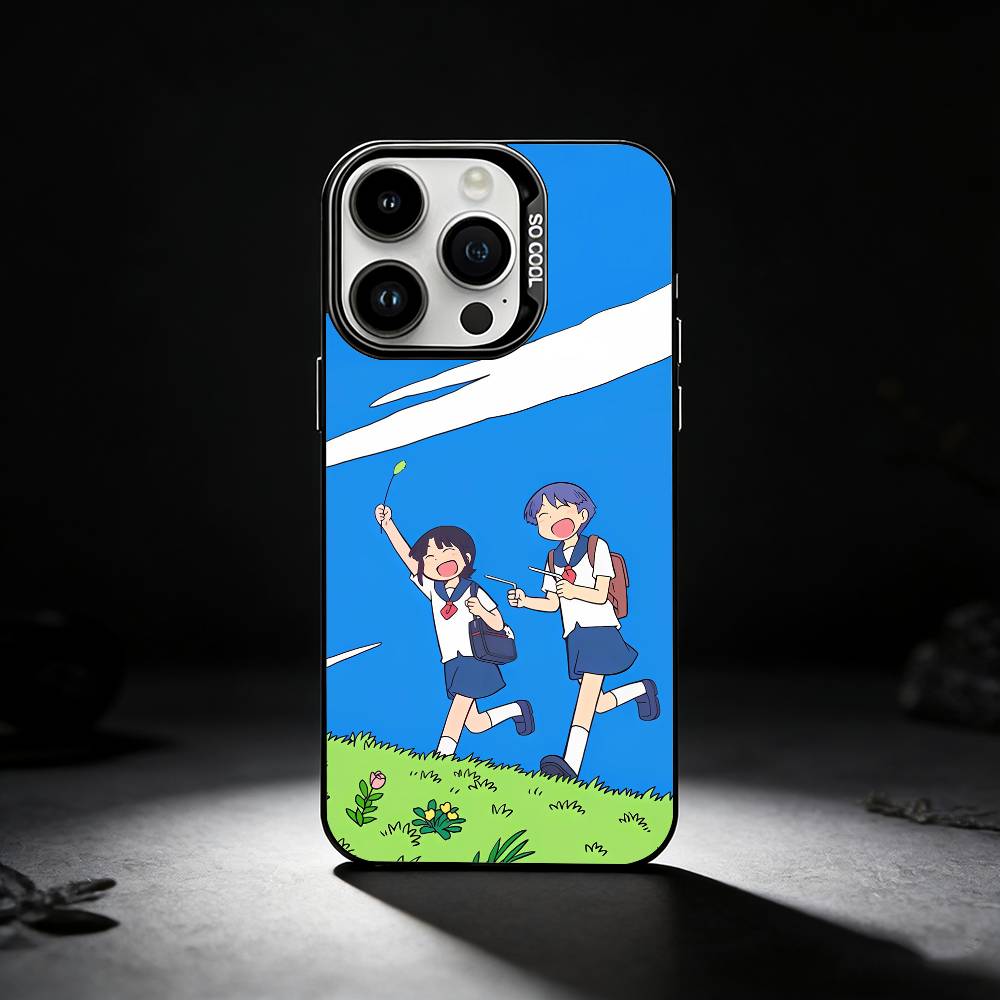 CITY THE ANIMATION Anime Phone Case For iPhone 17,16,15,14,13,12,11 Plus,Pro Max,XS,Colored silver phone case