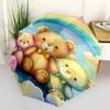 Teddy Bears, Rainbow- Automatic umbrella,Suitable for Men and Women,Suitable for Birthdays, Christmas, Gifts for Fashion Lovers0933b