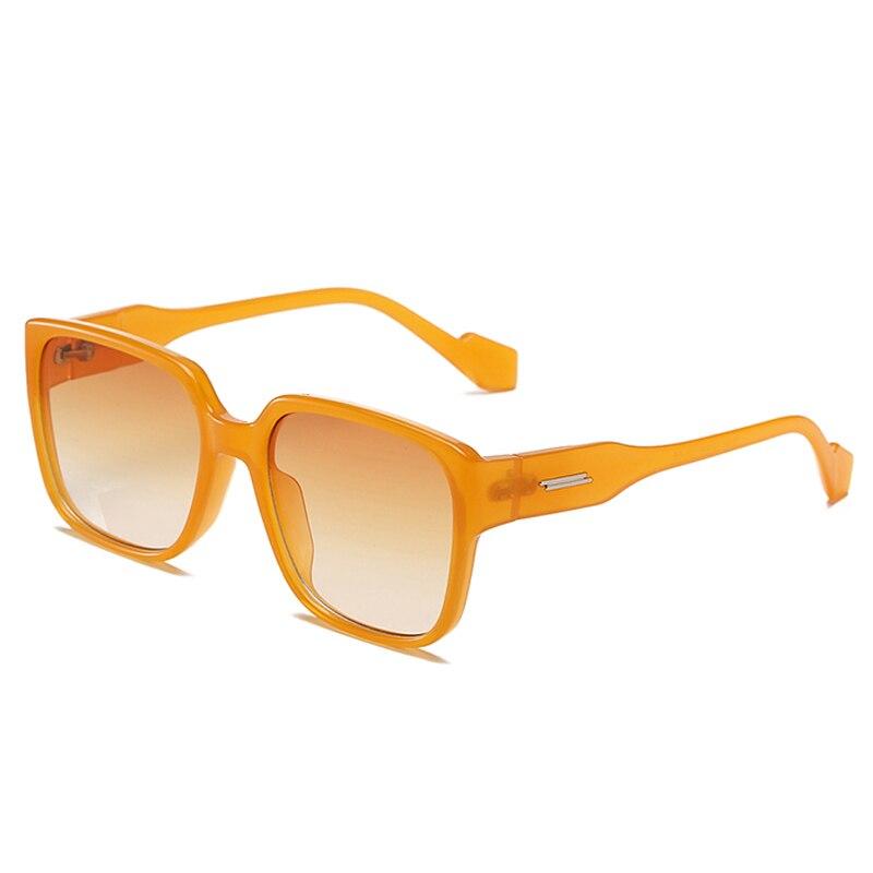 

SO & EI модные квадратные женские солнцезащитные очки большого размера в стиле ретро, ​​леопардовые, оранжевые, мужские трендовые солнцезащитные очки, оттенки UV400