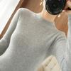 2026 Autumn Winter Women's Slim Fit Ribbed Knit Half-High Collar Sweater