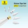 Baseus 6 Pcs Stylus Pen Tips Set for Apple Pencil Pro/2nd/1st Gen Replacement Pencil Nibs for iPad Pen Tips With Storage Case