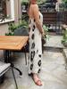 Oversized French Style One-Shoulder Strappy Beach Dress for Women