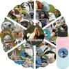 50 Animal Expressions Inspirational English Stickers Decorate Notebook Suitcase DIY Waterproof Stickers