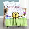 Wow! Wow! Wubbzy Customize Your Name Blanket Lightweight Personalized Blanket Comfortable for Bedding Living Room Picnics Livingroom