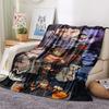 1 Pezzo Coperta in Flanella con Stampa Cartone Animato, Alta Qualità Confortevole per Tutte le Stagioni, Decorazione per la Casa, Calore e Comfort, Perfetta per Regalo di Natale Compleanno