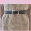 Genuine Leather Womens Cowhide Belt With Classic Alloy Buckle For Smart Casual And Office Looks