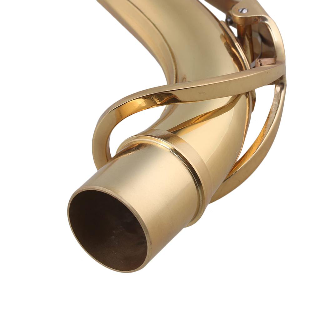 16x2.1cm Golden Brass Alto Saxophone Elbow Bend Neck Nozzle