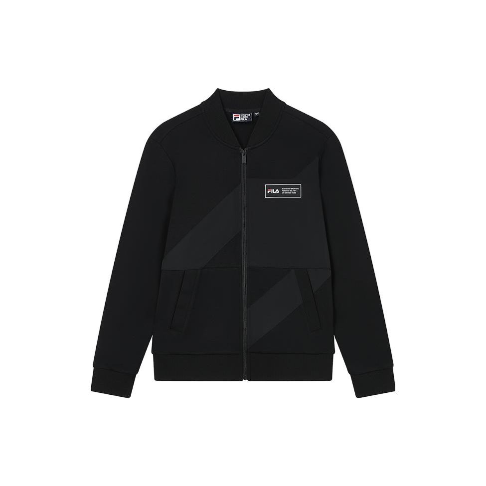 

FILA Casual Simple Long Sleeve Knitted Jacket Men Jackets Black F11M338501F M