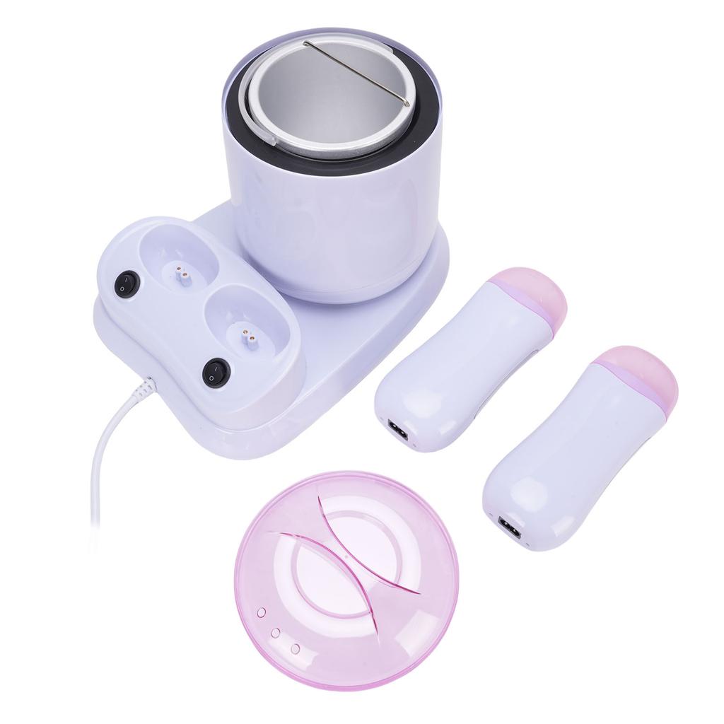 3 In 1 Wax Heater Anti Scald Roll On Wax Warmer with Double Cartridges 180W for Home Use