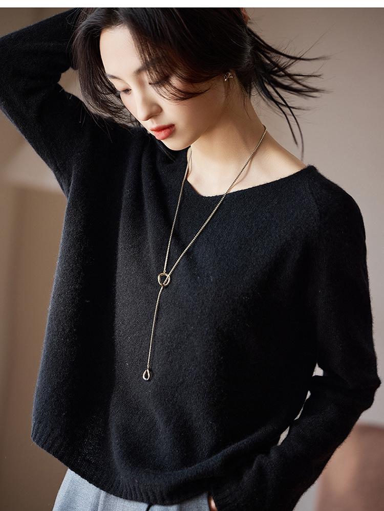 2025 Women's V-Neck Soft Cashmere Knit Sweater - Autumn/Winter Loose Fit