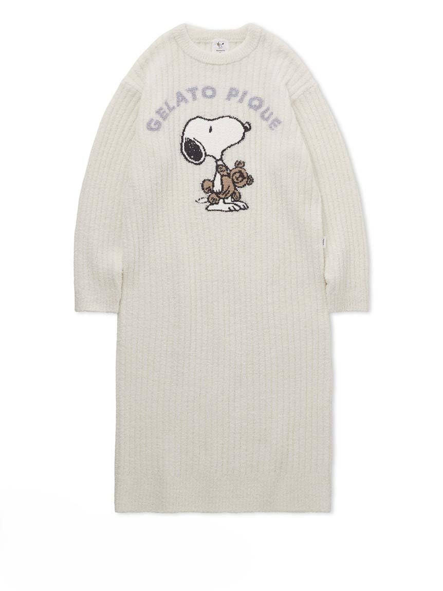

PEANUTS JQD One Piece PWNO251034 OWHT [мороженое пике] SNOOPY×BEAR женский