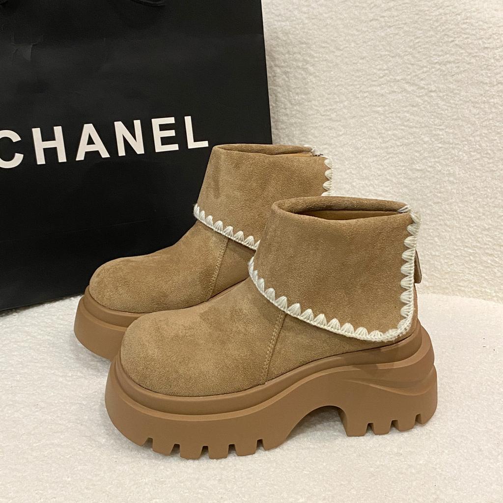 Small Thick-soled Muffin-soled Martin Boots for Women's Autumn 2025 New Fashionable Versatile Flip-top Short Fashion Boots