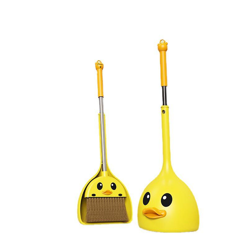 Kids' Mini Broom and Dustpan Set: Baby-Friendly Toy for Sweeping and Mopping