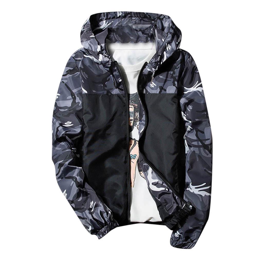 Men's Winter Hoodie Soft  Printed Waterproof Windproof Outdoor Coat