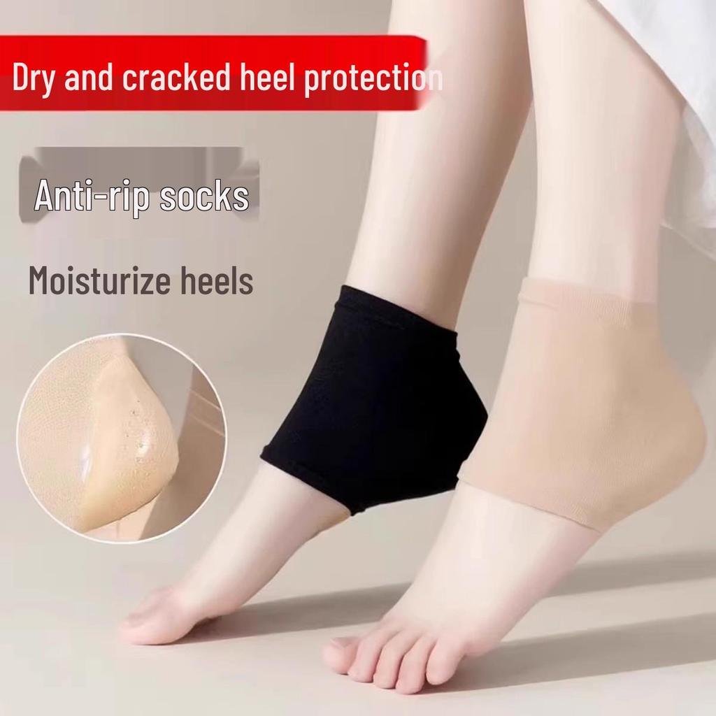 Winter Fersenmanschette: Anti-Riss-, Atmungsaktive, Rutschfeste Socken für Trockene Rissige Fersen