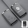 Metal Car Key Case For Renault Megane III Grand Scenic III Laguna III Koleos Fluence Clio Kangoo Latitude Leather Protect Shell Z666