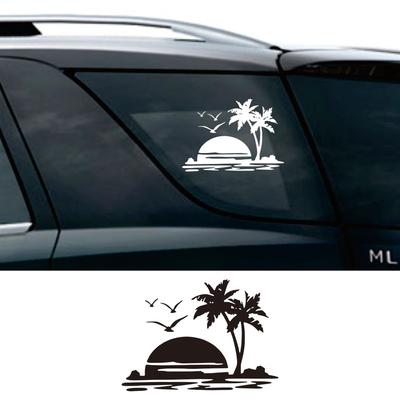Palmiye Ağaçları Yazlık Araba Çıkartması Motosiklet Çıkartmaları Araba Styling Aksesuarları Kendin Yap Oto Kamyon Çıkartması Su Geçirmez ve Çıkmayan Müşteri