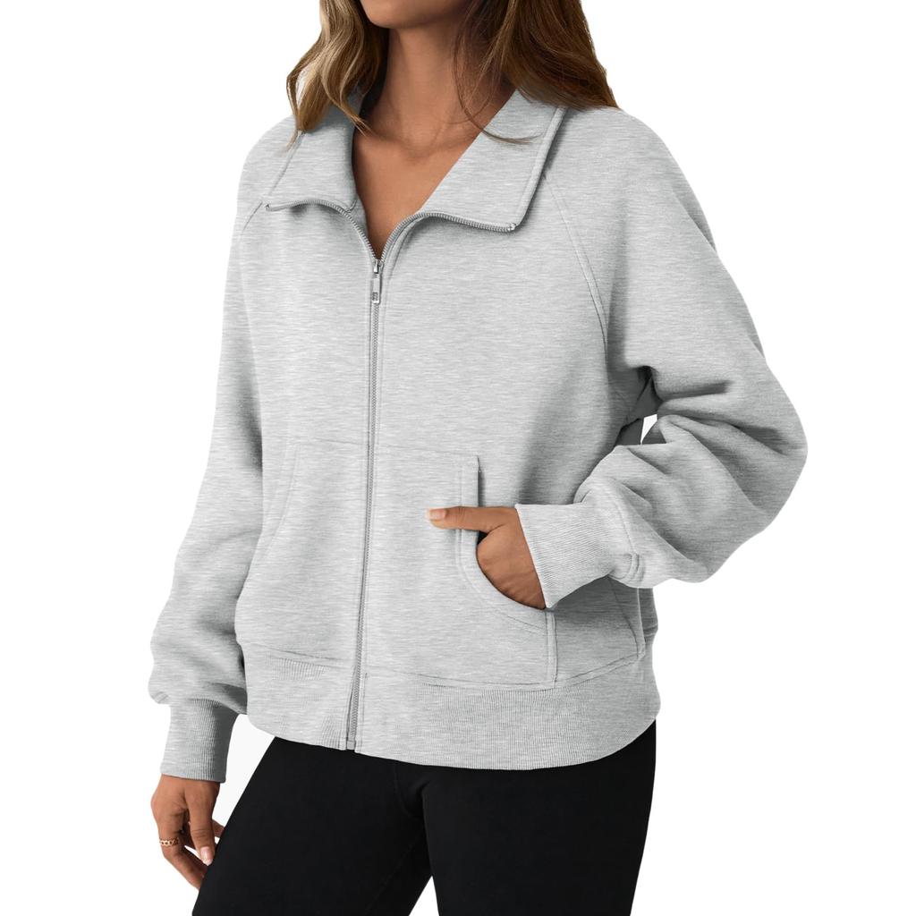 Dámské nadměrné mikiny Mikina s dlouhým rukávem Volný střih Top na ven Trendy Ležérní Podzimní Módní Outfity