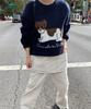 Sseomweeobeoteo Puppy Wool Knit - Navy
