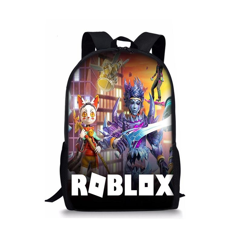Plecak Roblox o dużej pojemności i z płynnie działającymi podwójnymi zamkami błyskawicznymi do szkoły i podróży
