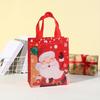 Bags Reusable Santa Claus Snowman Patterns Tote Bags for Festive Party Decoration