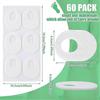 60 Pack Soft Felt Callus Pads, Oval Corn Protectors - White