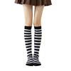 Elastic Stripes Thigh Socks For Women Breathable Long Stripes Socks Practical Overknee Stockings Casual Outfit Essential