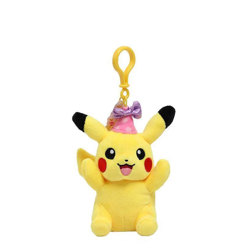 Gengar Jigglypuff Bulbasaur Plush Toys Pokemon Stuffeds Mimikyu Mew Togepi Keychain Backpack Pendant Keyring Birthday Gifts