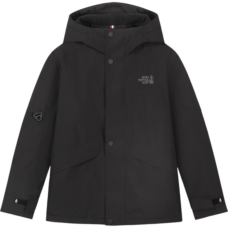 

Hush Puppies Boys 3-Proof Fleece-Lined Hooded Windbreaker Jacket 120